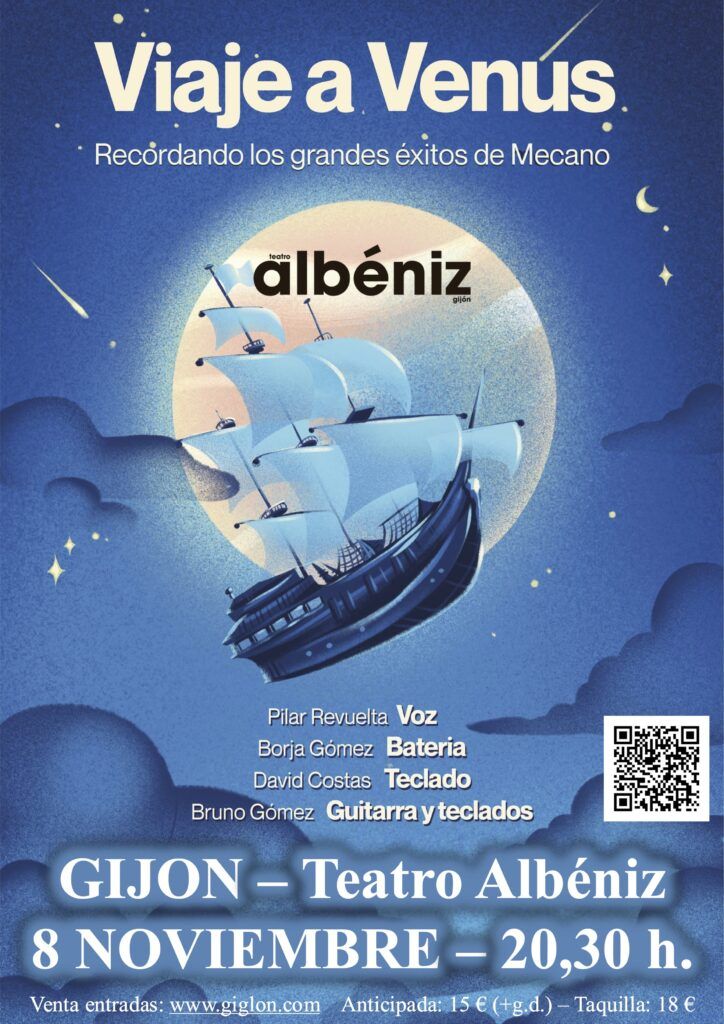 Cartel de Viaje a Venus en el Teatro Albéniz de Gijón