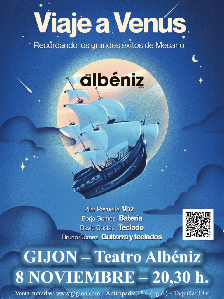 Cartel de Viaje a Venus en el Teatro Albéniz de Gijón