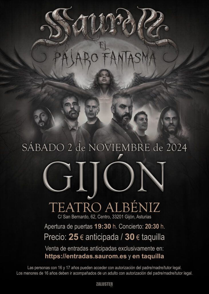 Cartel de Saurom en el Teatro Albéniz de Gijón