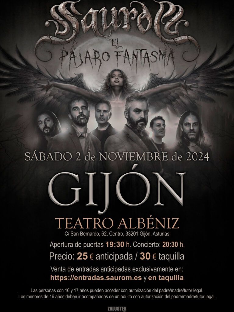 Cartel de Saurom en el Teatro Albéniz de Gijón